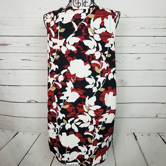 J. Jill Floral Sleeveless Petite Top - Picture 6 of 8